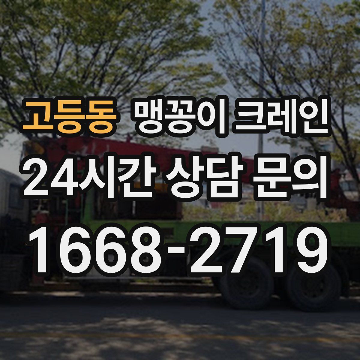 고등동 맹꽁이 크레인