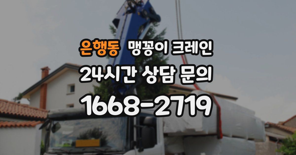 은행동 맹꽁이 크레인