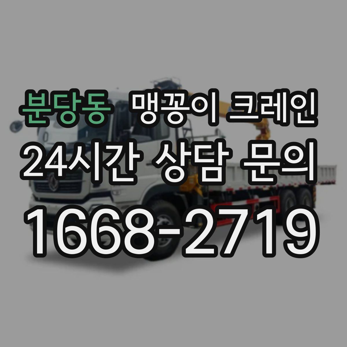 분당동 맹꽁이 크레인