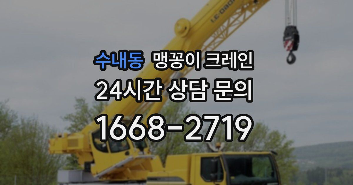 수내동 맹꽁이 크레인