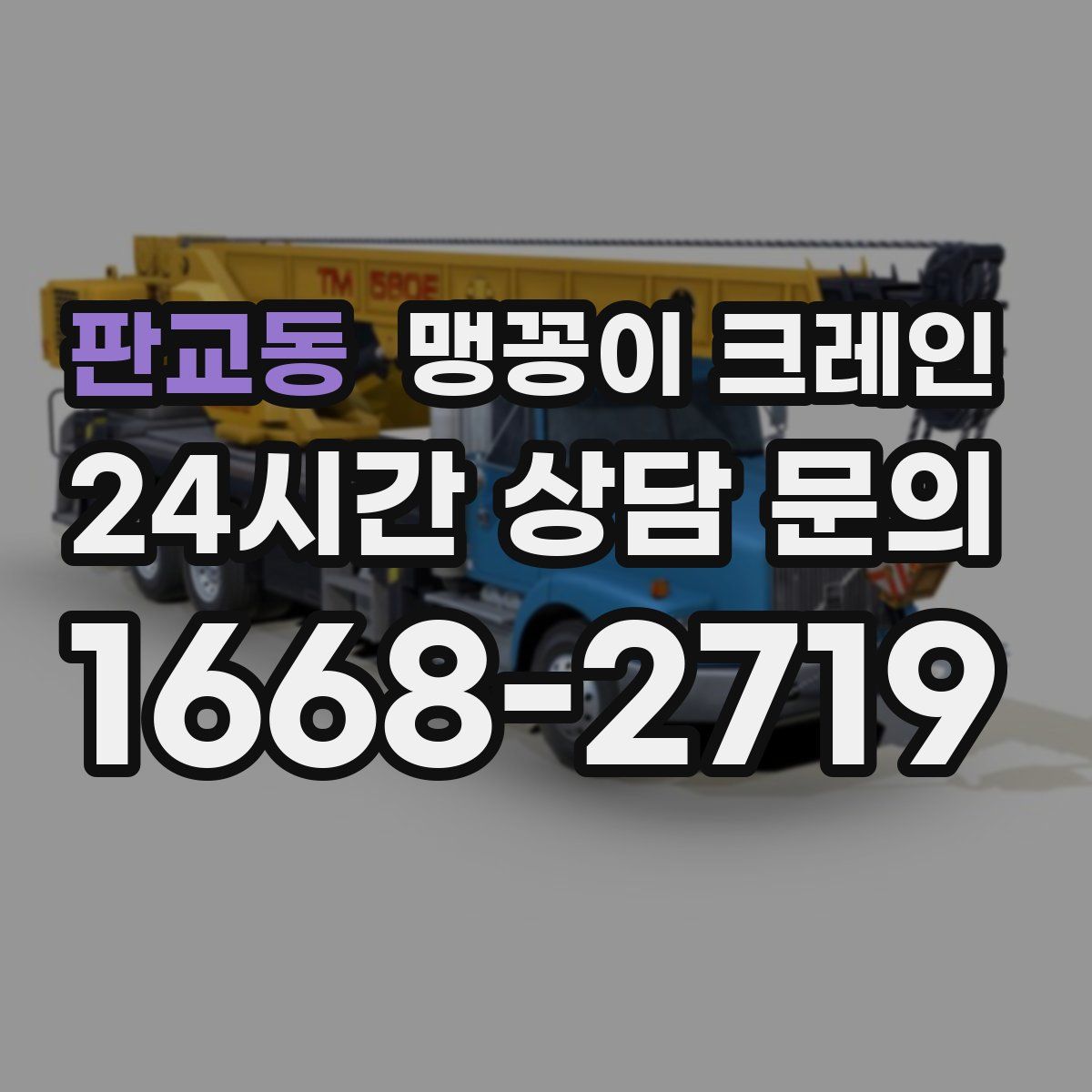 판교동 맹꽁이 크레인