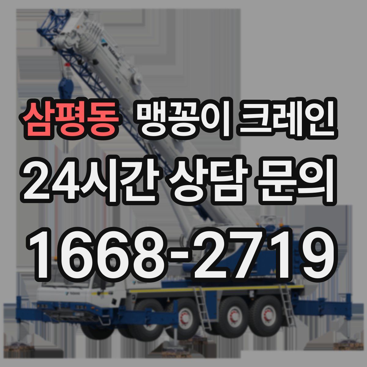 삼평동 맹꽁이 크레인