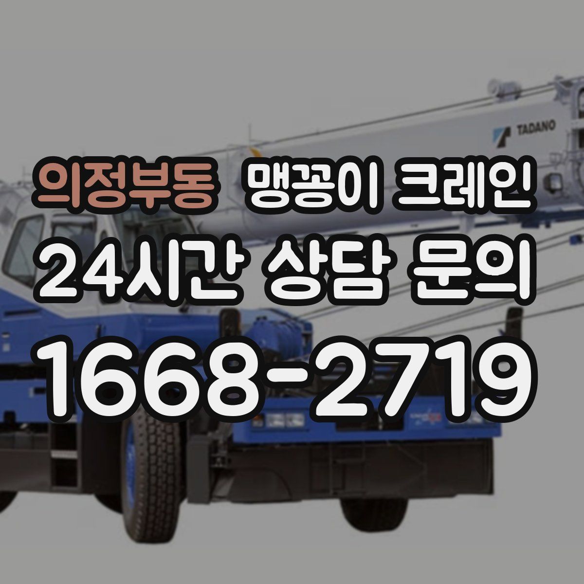 의정부동 맹꽁이 크레인
