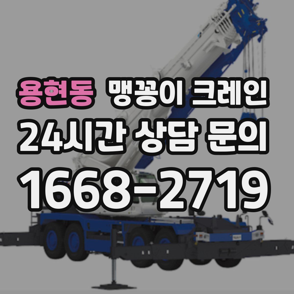 용현동 맹꽁이 크레인