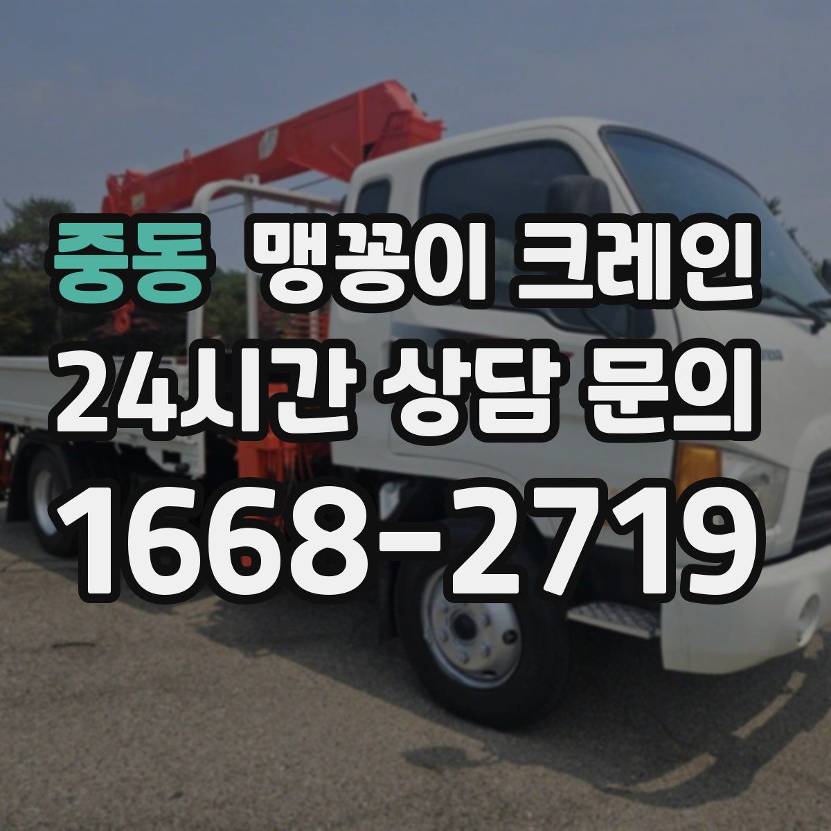 중동 맹꽁이 크레인