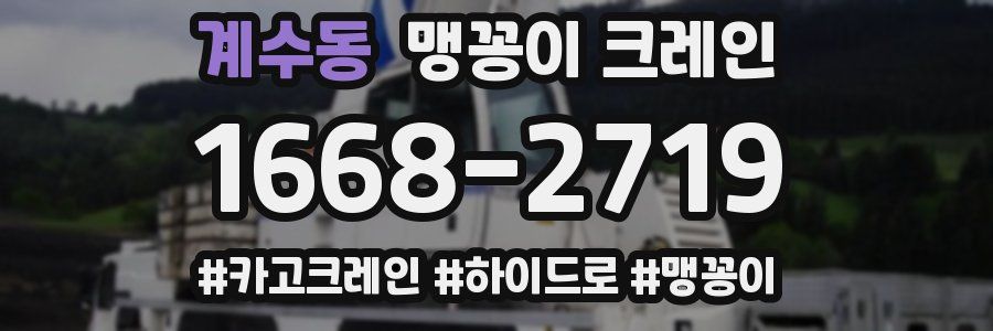 계수동 맹꽁이 크레인
