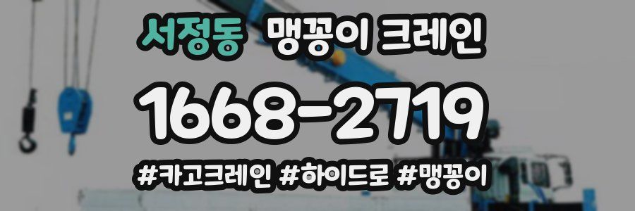 서정동 맹꽁이 크레인