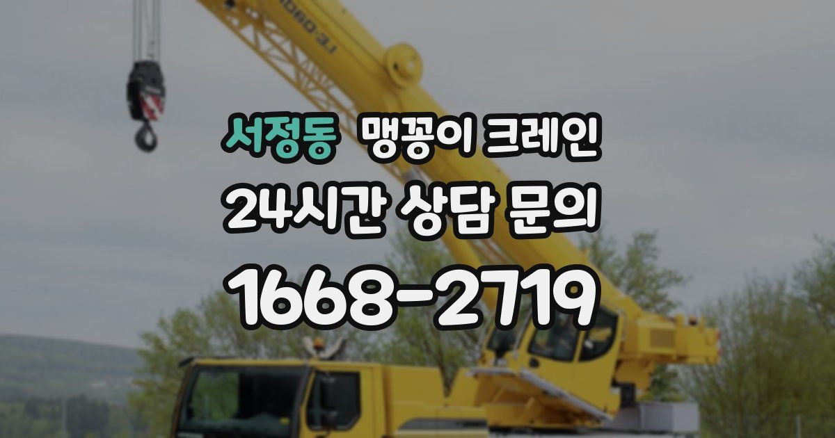 서정동 맹꽁이 크레인