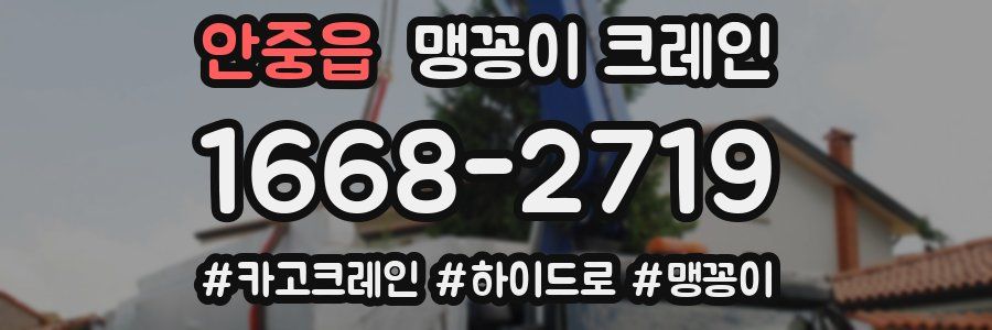 안중읍 맹꽁이 크레인