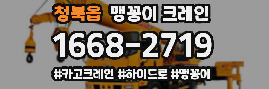 청북읍 맹꽁이 크레인