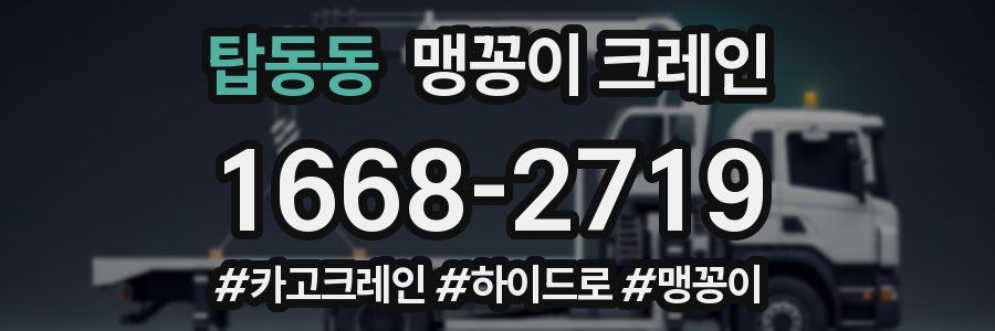 탑동동 맹꽁이 크레인