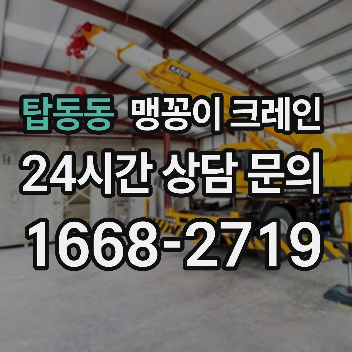 탑동동 맹꽁이 크레인