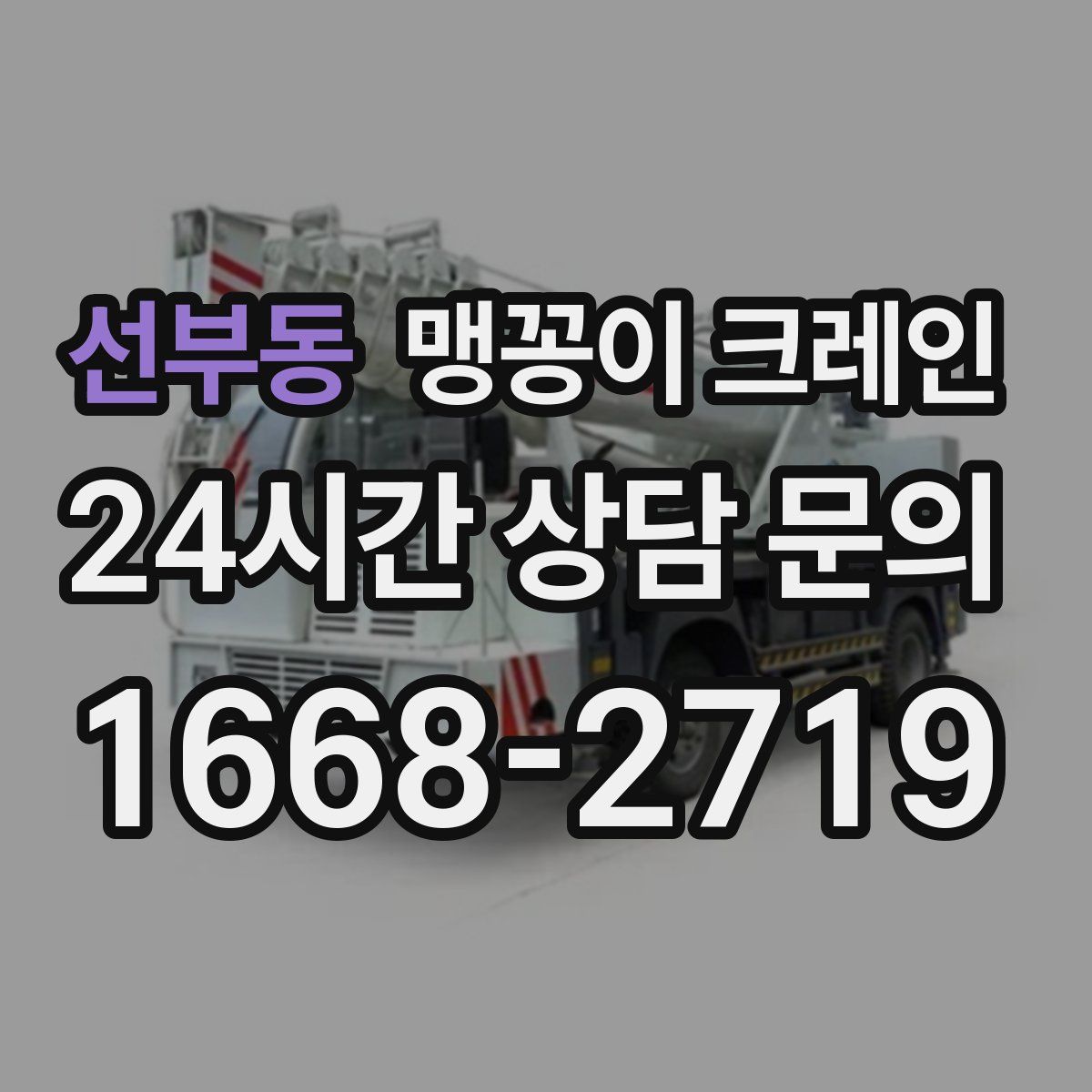선부동 맹꽁이 크레인