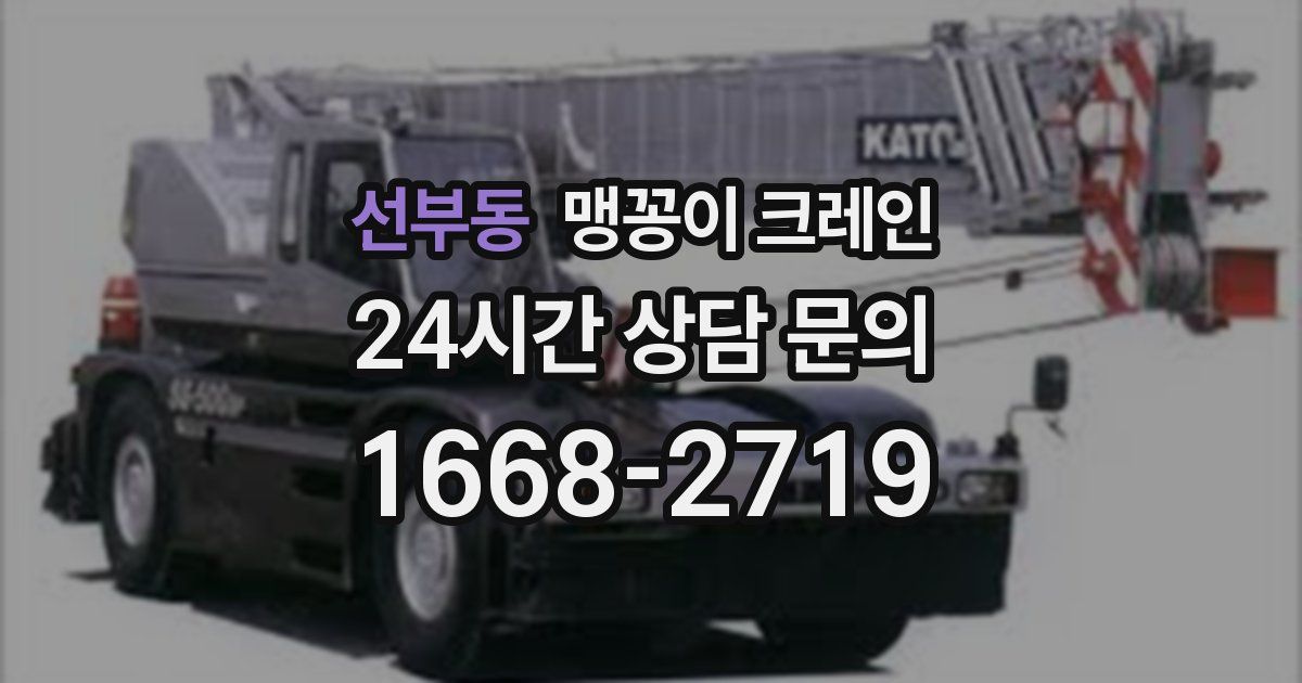 선부동 맹꽁이 크레인