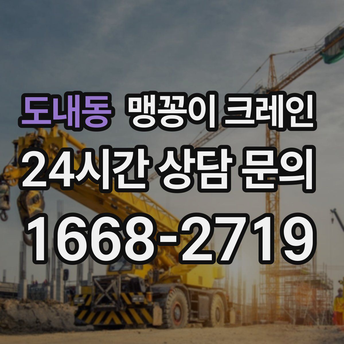 도내동 맹꽁이 크레인