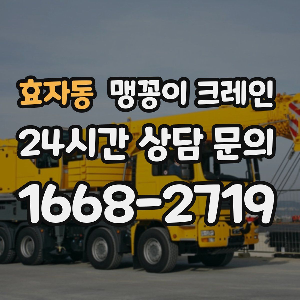 효자동 맹꽁이 크레인