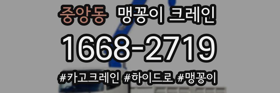 중앙동 맹꽁이 크레인