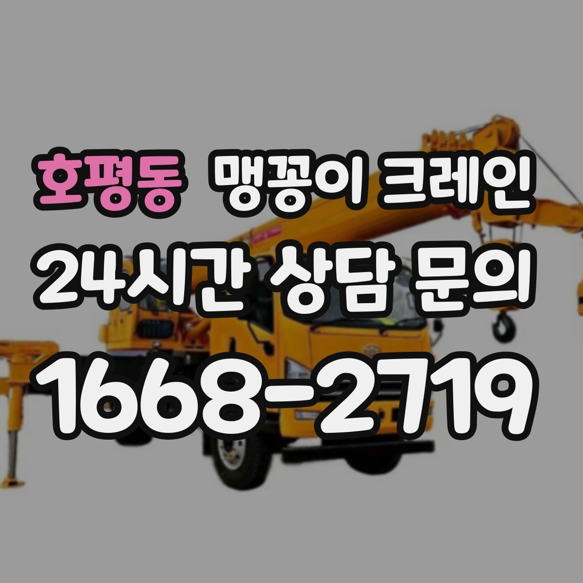 호평동 맹꽁이 크레인