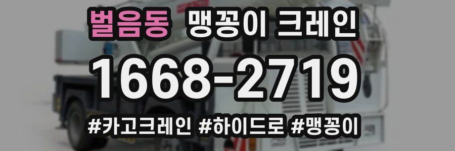 벌음동 맹꽁이 크레인