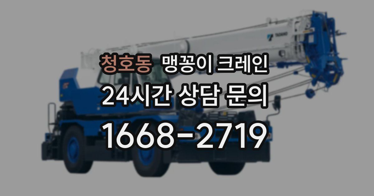 청호동 맹꽁이 크레인