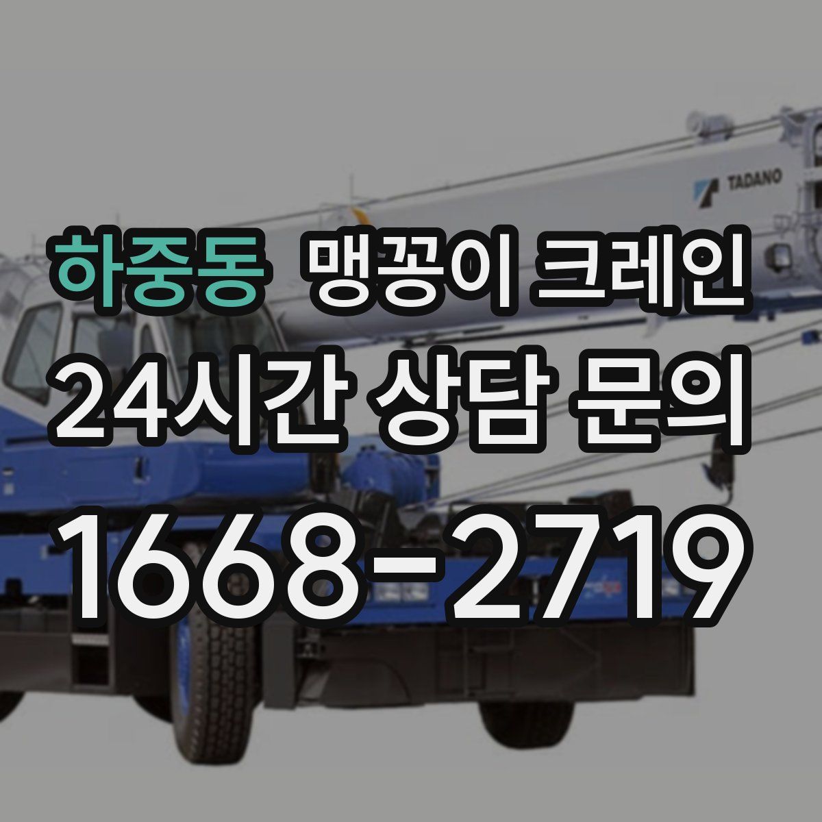 하중동 맹꽁이 크레인