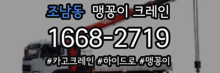 조남동 맹꽁이 크레인