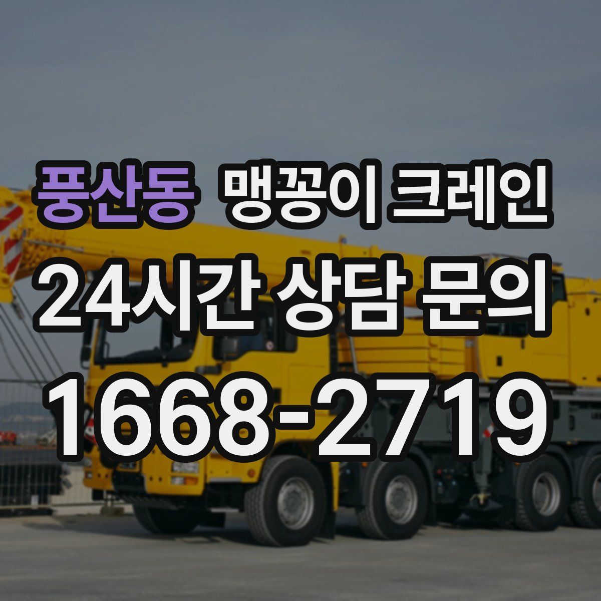 풍산동 맹꽁이 크레인