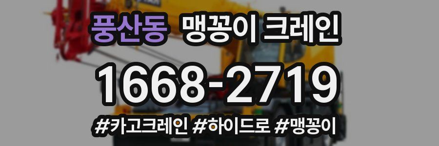 풍산동 맹꽁이 크레인