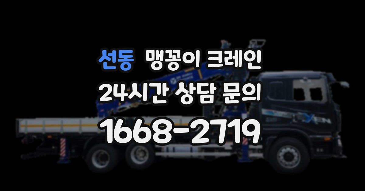 선동 맹꽁이 크레인