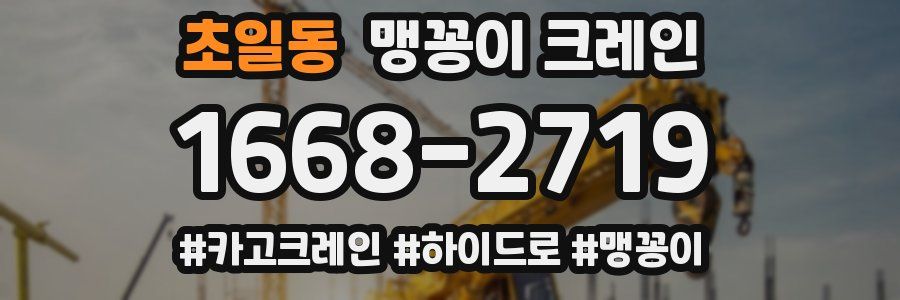 초일동 맹꽁이 크레인