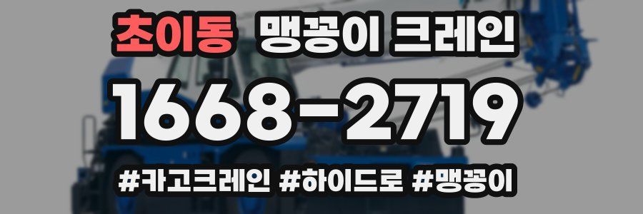 초이동 맹꽁이 크레인