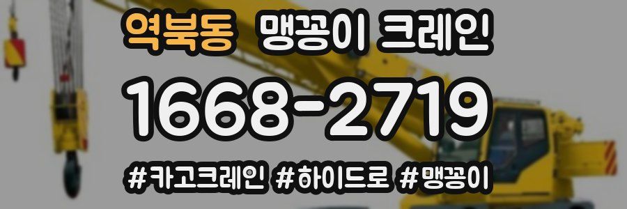 역북동 맹꽁이 크레인