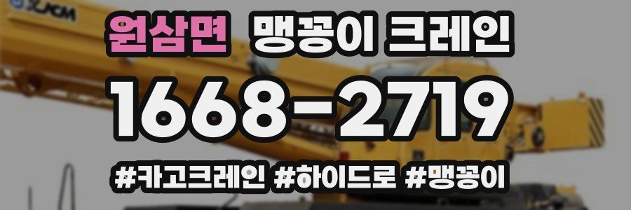 원삼면 맹꽁이 크레인