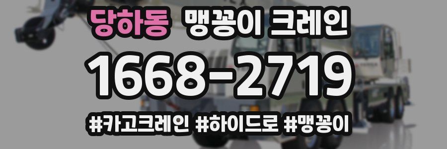 당하동 맹꽁이 크레인