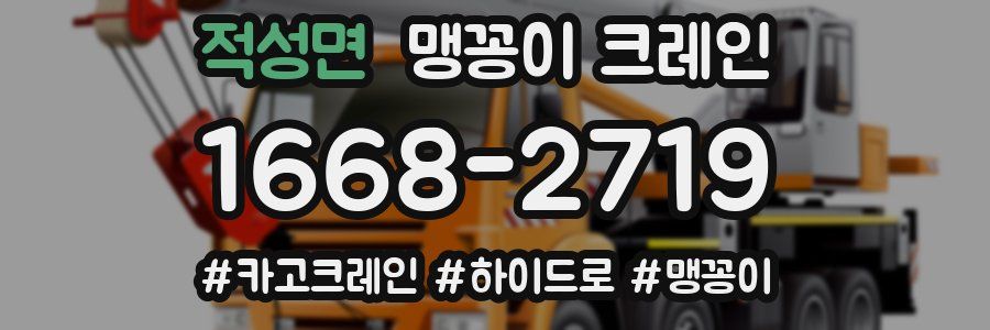 적성면 맹꽁이 크레인