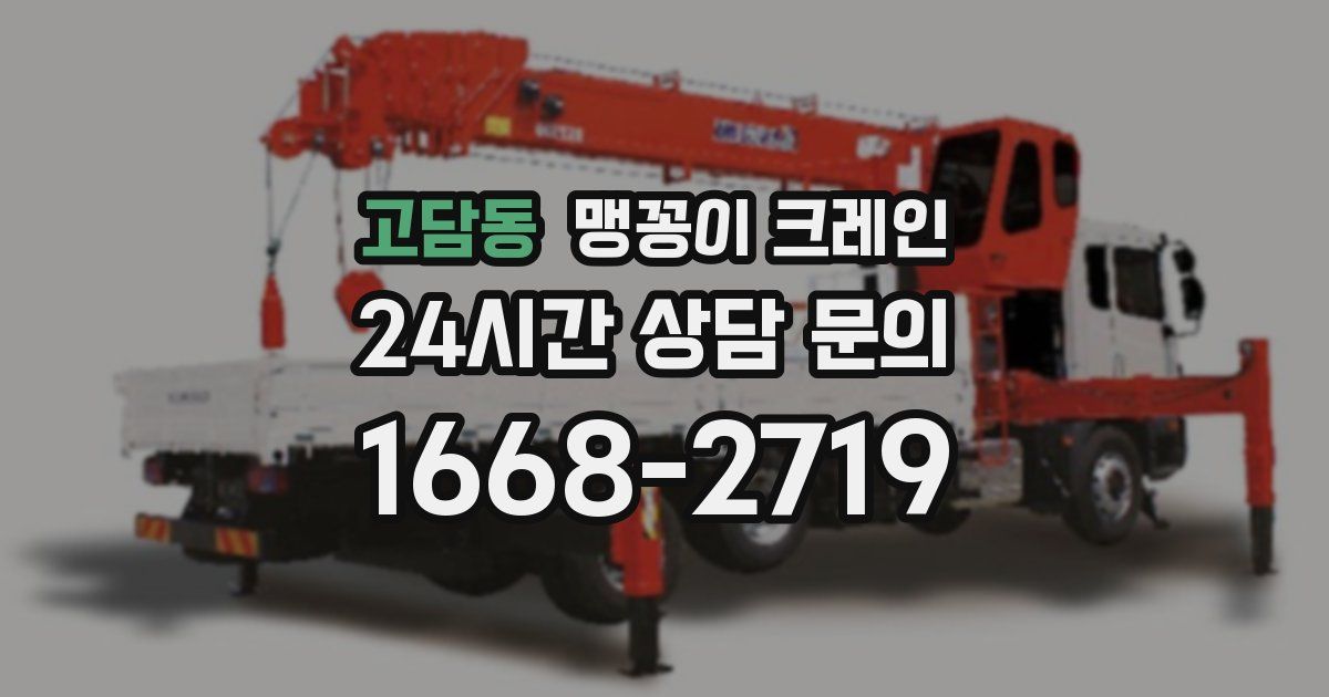 고담동 맹꽁이 크레인