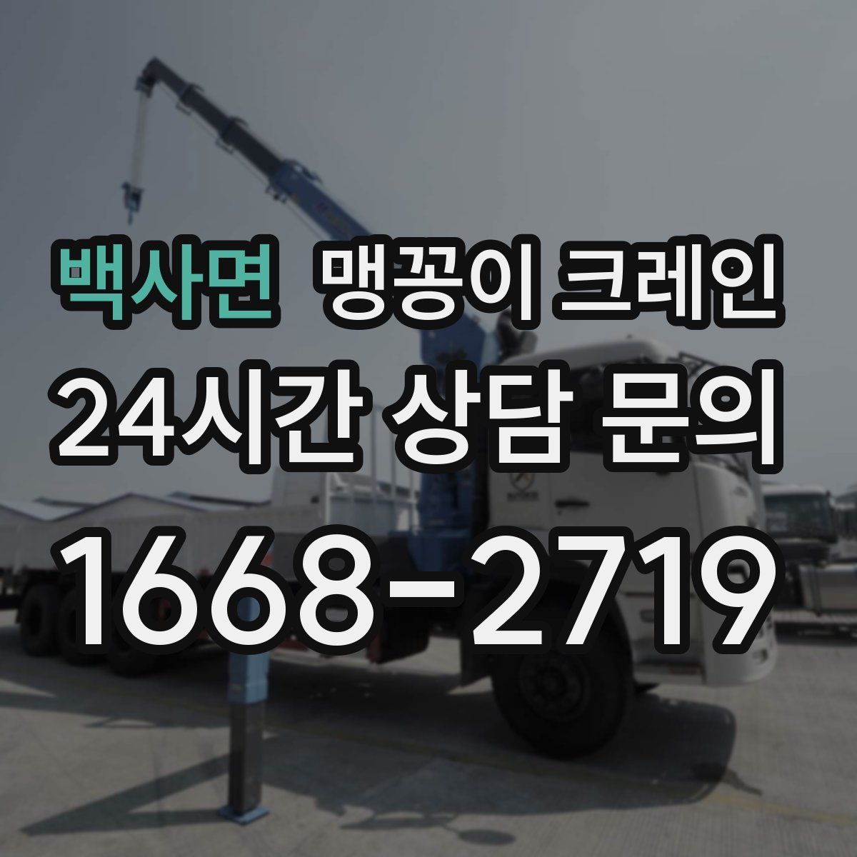 백사면 맹꽁이 크레인
