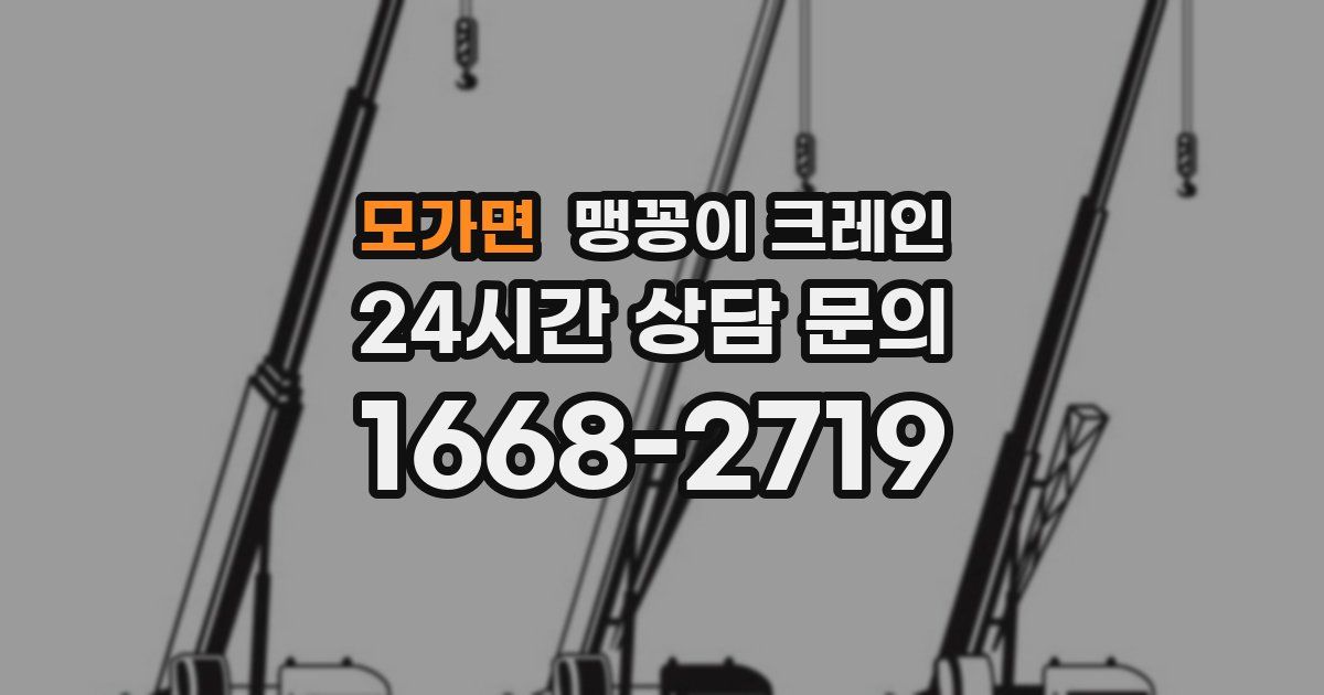 모가면 맹꽁이 크레인