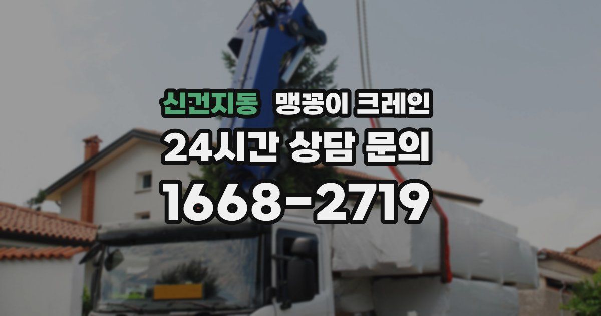 신건지동 맹꽁이 크레인