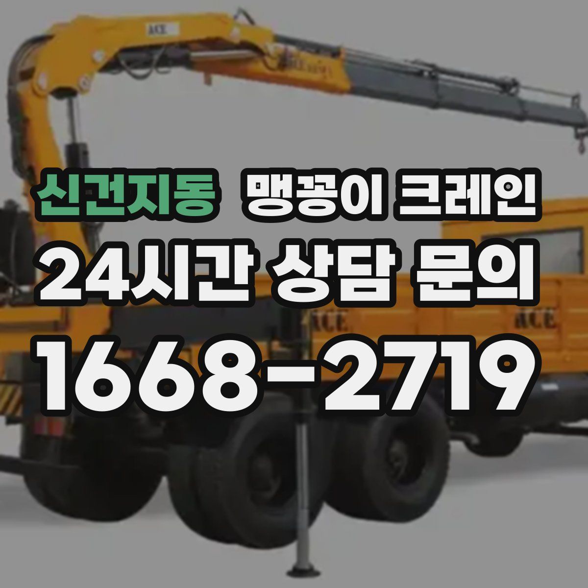 신건지동 맹꽁이 크레인