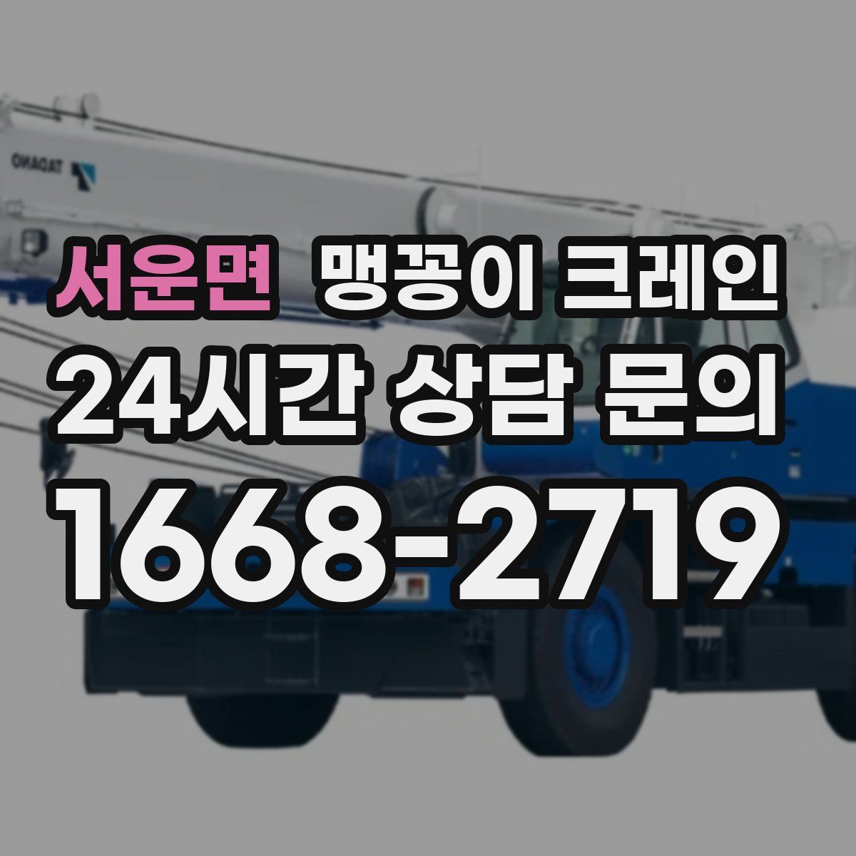 서운면 맹꽁이 크레인