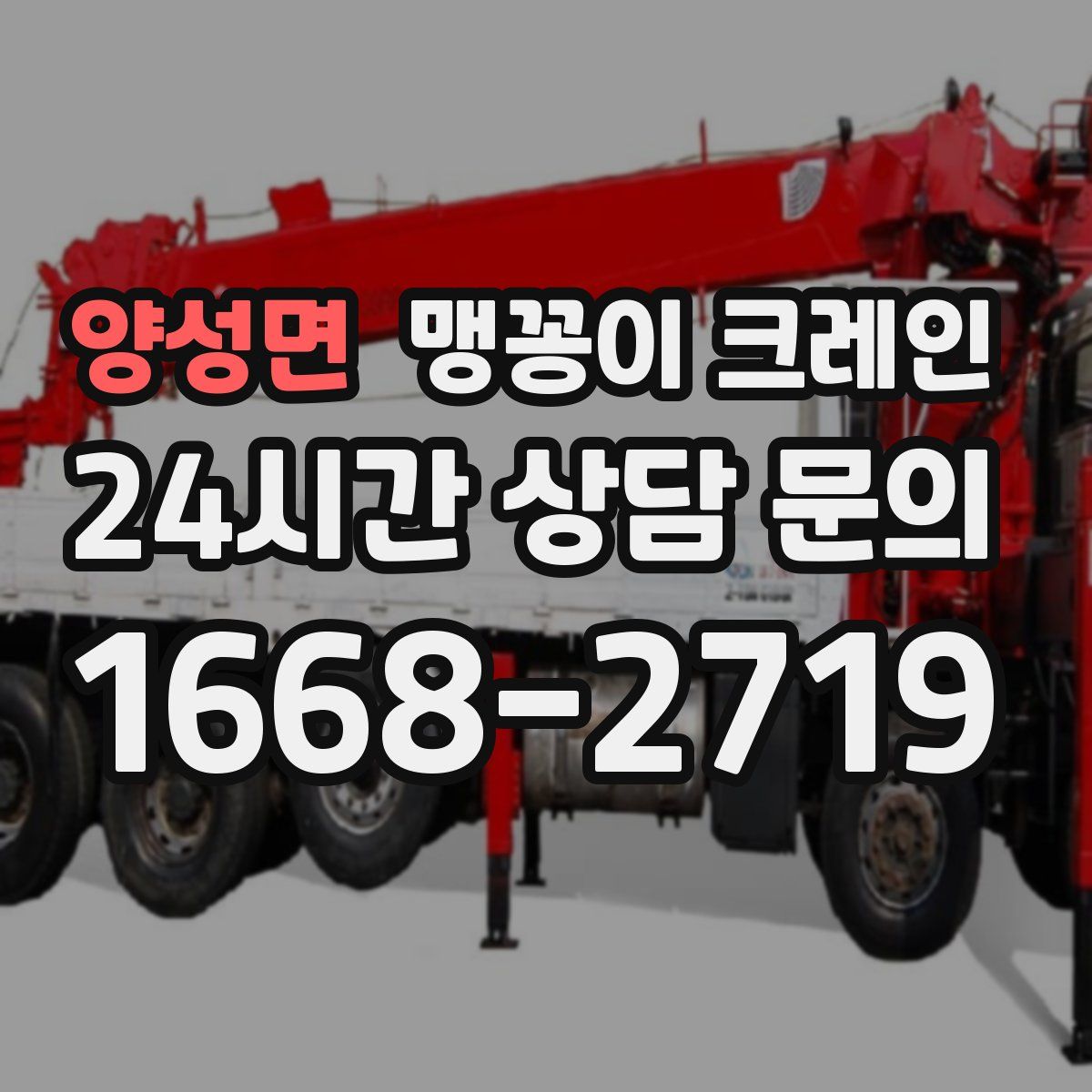 양성면 맹꽁이 크레인
