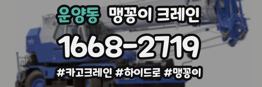 운양동 맹꽁이 크레인