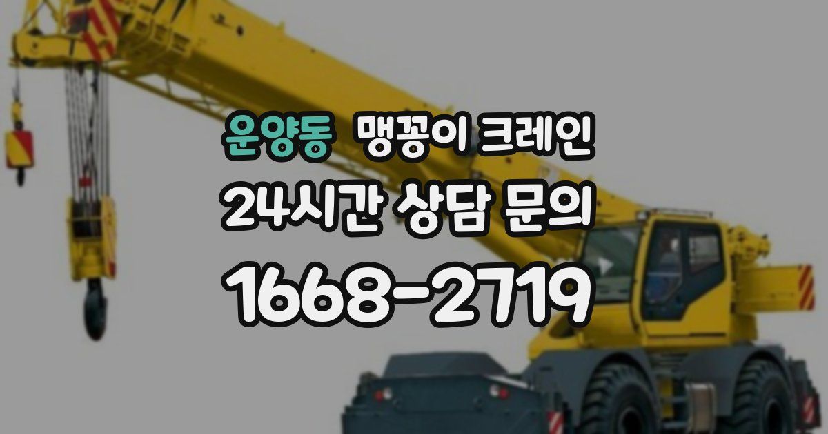 운양동 맹꽁이 크레인