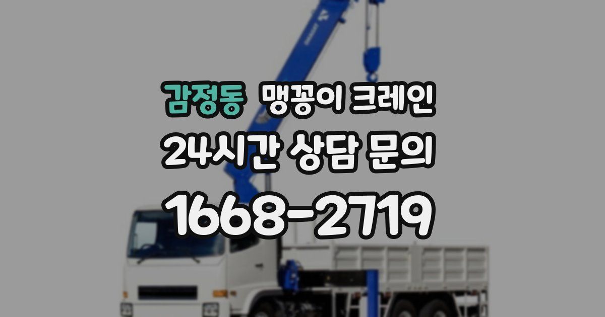 감정동 맹꽁이 크레인