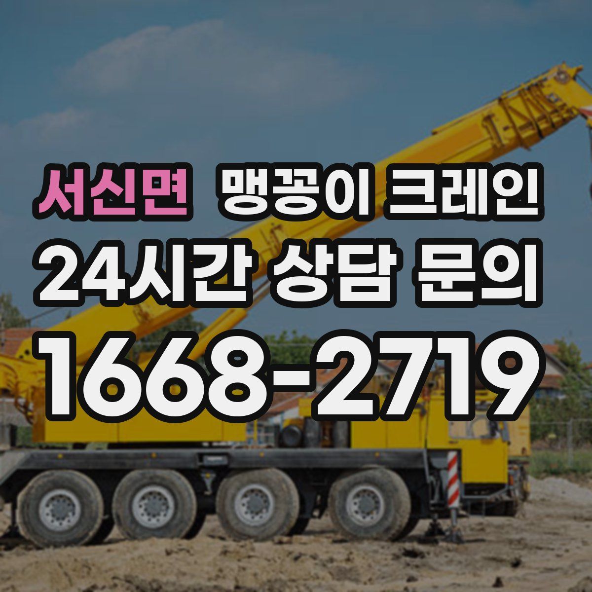 서신면 맹꽁이 크레인