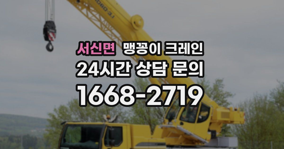 서신면 맹꽁이 크레인