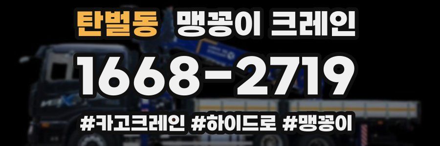 탄벌동 맹꽁이 크레인