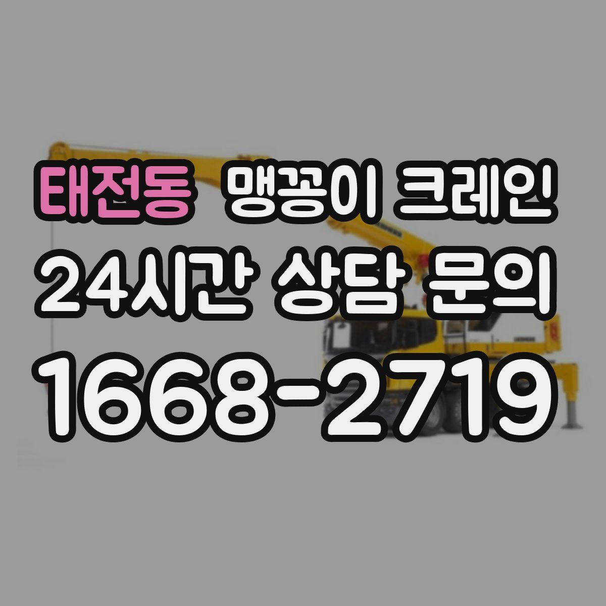 태전동 맹꽁이 크레인