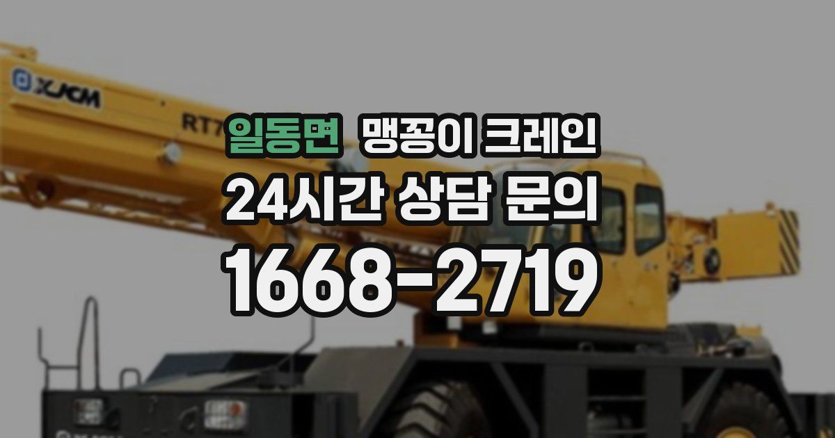 일동면 맹꽁이 크레인